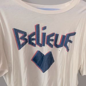 aero cropped believe shirt